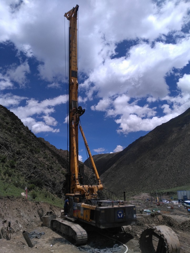 2017年6月全网最大下注平台（中国）XRS1050旋挖钻机在西藏施工